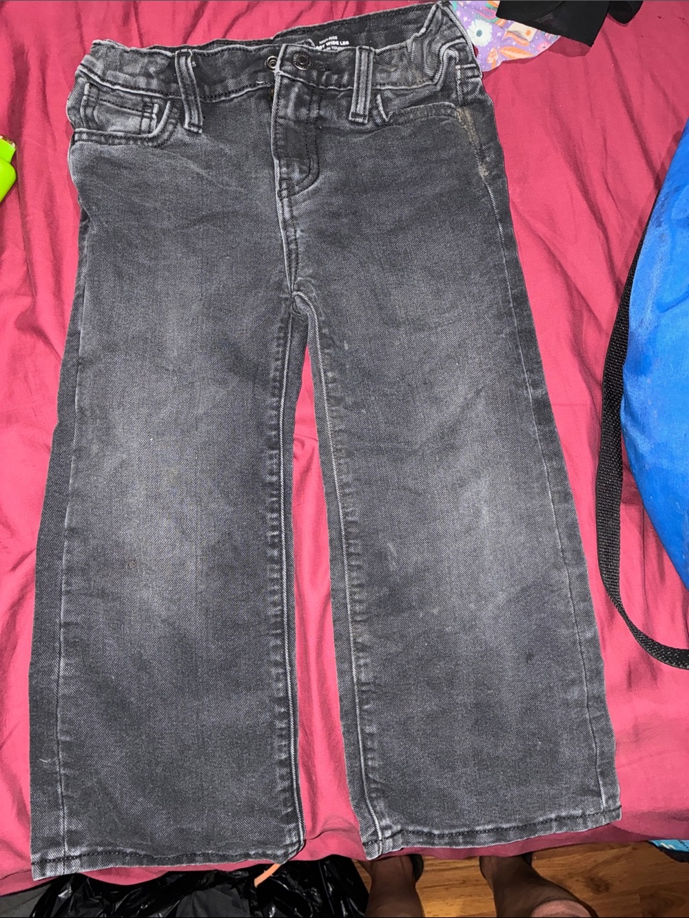 Old Navy Kids Black Faded Bootcut Jeans
